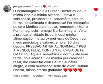 Human Doctor - comentário facebook'