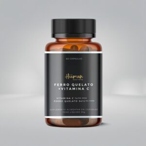 FERRO QUELATO + VITAMINA C 60 CÁPSULAS