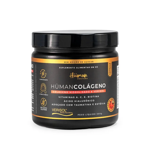 Colágeno Verisol 300g Morango Human Doctors